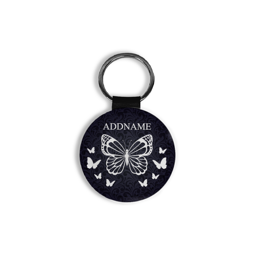 A3 Papilion series Black - Round Keychain