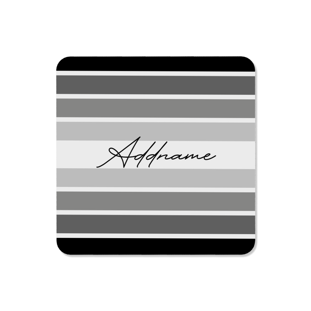 Fading Stripe Black - Coaster