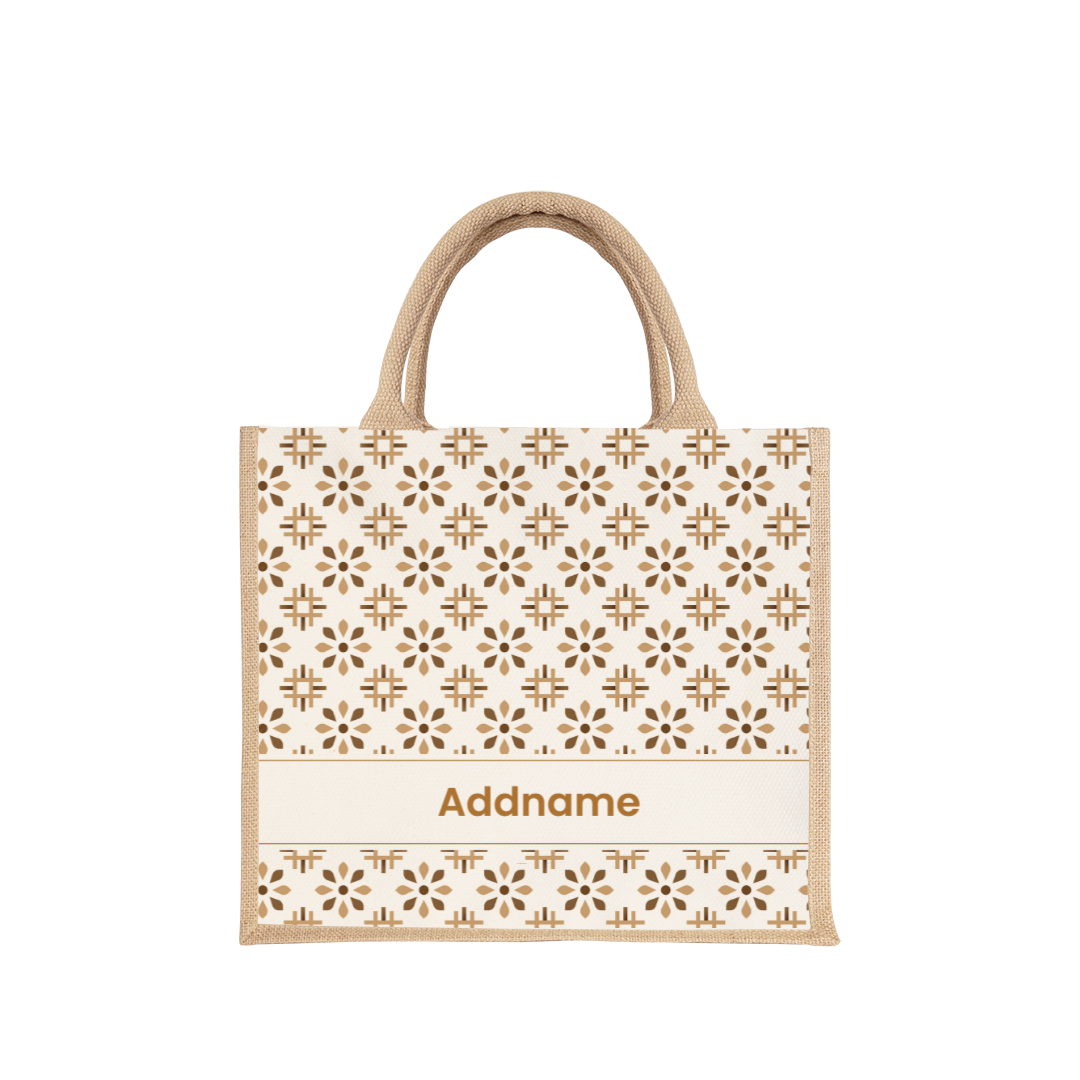 Moroccan Series - Tawny Brown Jute Bag