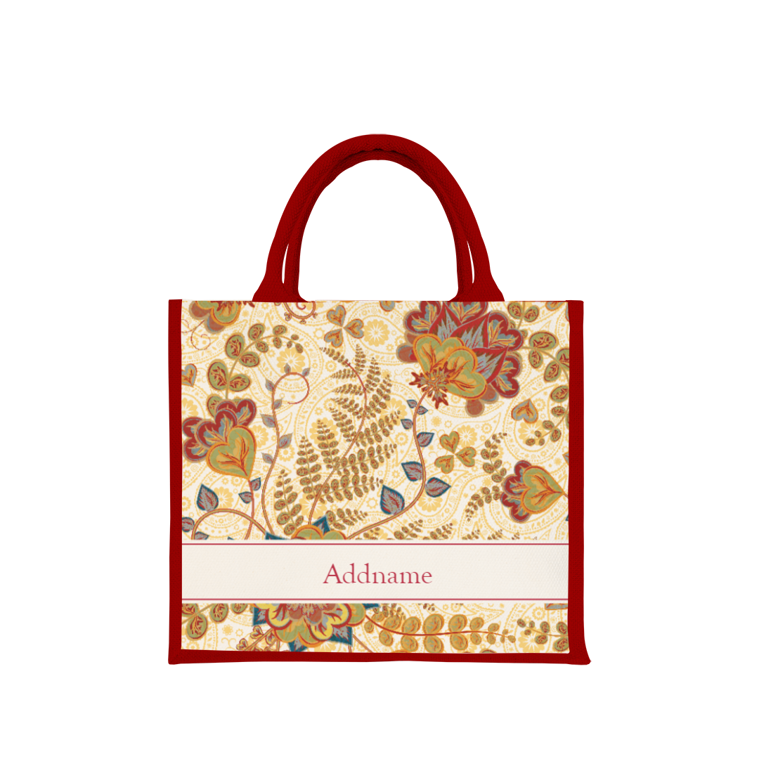 Batik Series - Mawar Jute Bag