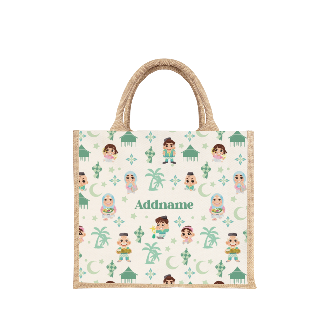 Seindah Lebaran Series - Pastel Green Tote Bag