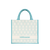 Moire Series - Sky Blue Jute Bag