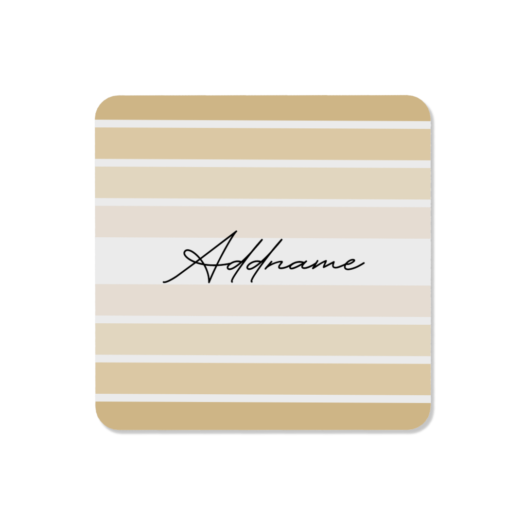 Fading Stripe Khaki - Coaster