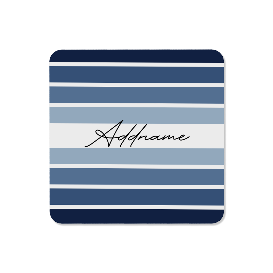 Fading Stripe Navy - Coaster