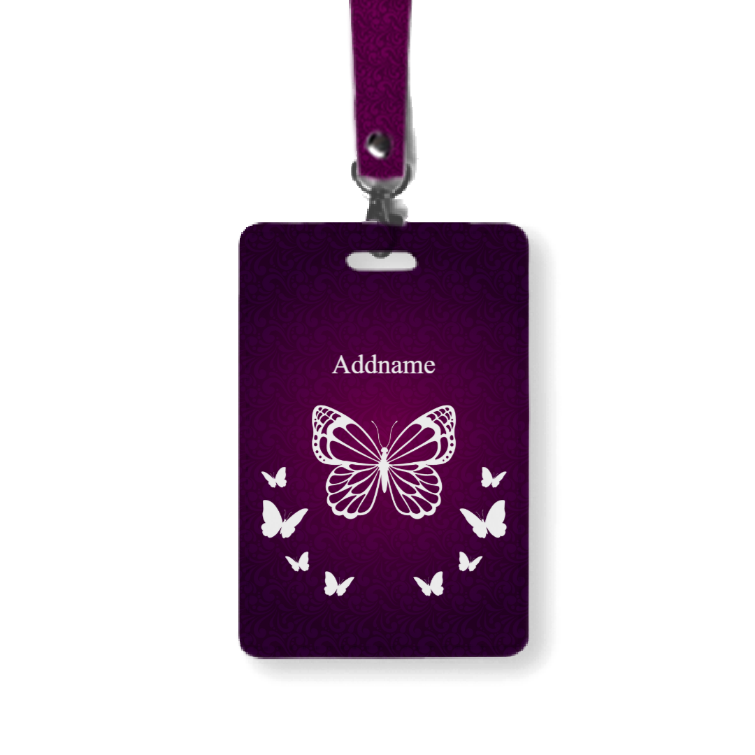Papilion Series Pink - Lanyard and Cardholder