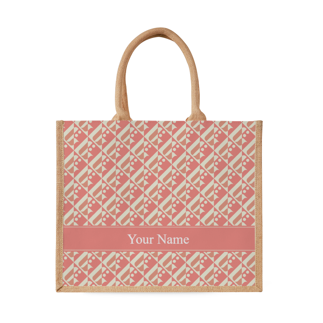 Monogram Series - Natural Tote Bag