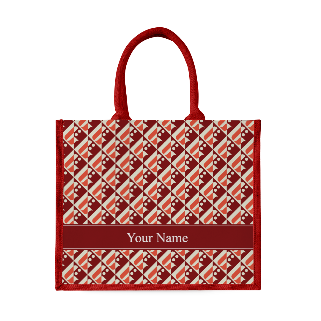 Monogram Series - Red Tote Bag