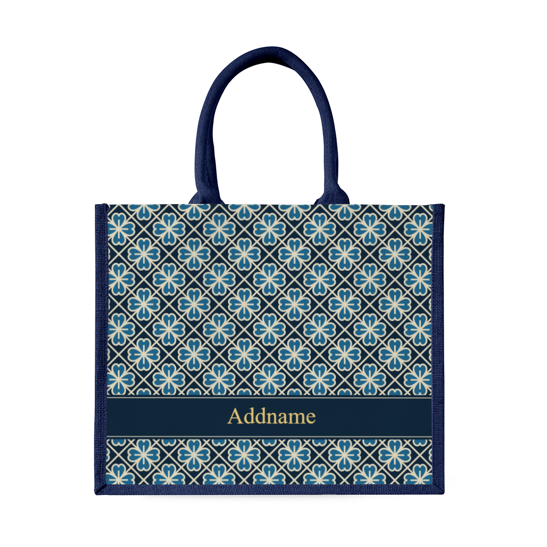 Navy Lucky Jade Series - Navy Tote Bag