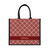 Red Lucky Jade Series - Black Tote Bag