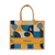 Navy Lunar Blessing Series - Natural Tote Bag