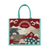 Red Fortune Garden Series - Light Blue Tote Bag