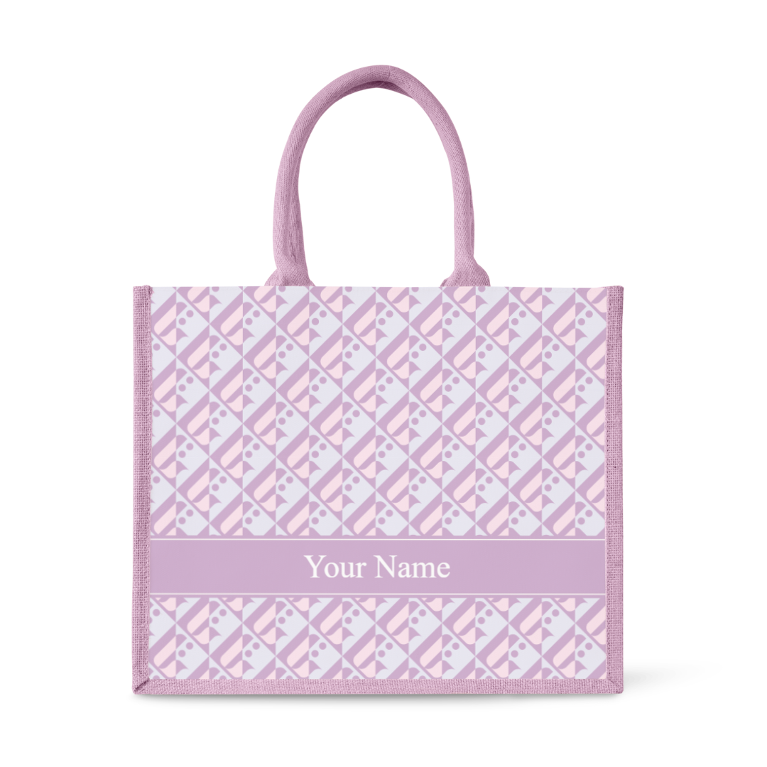 Monogram Series - Lilac Tote Bag