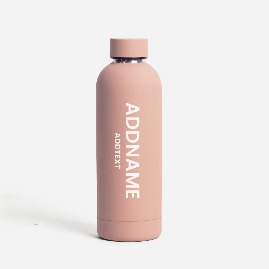 Add Message - Dusty Pink Mizu Thermo Water Bottle