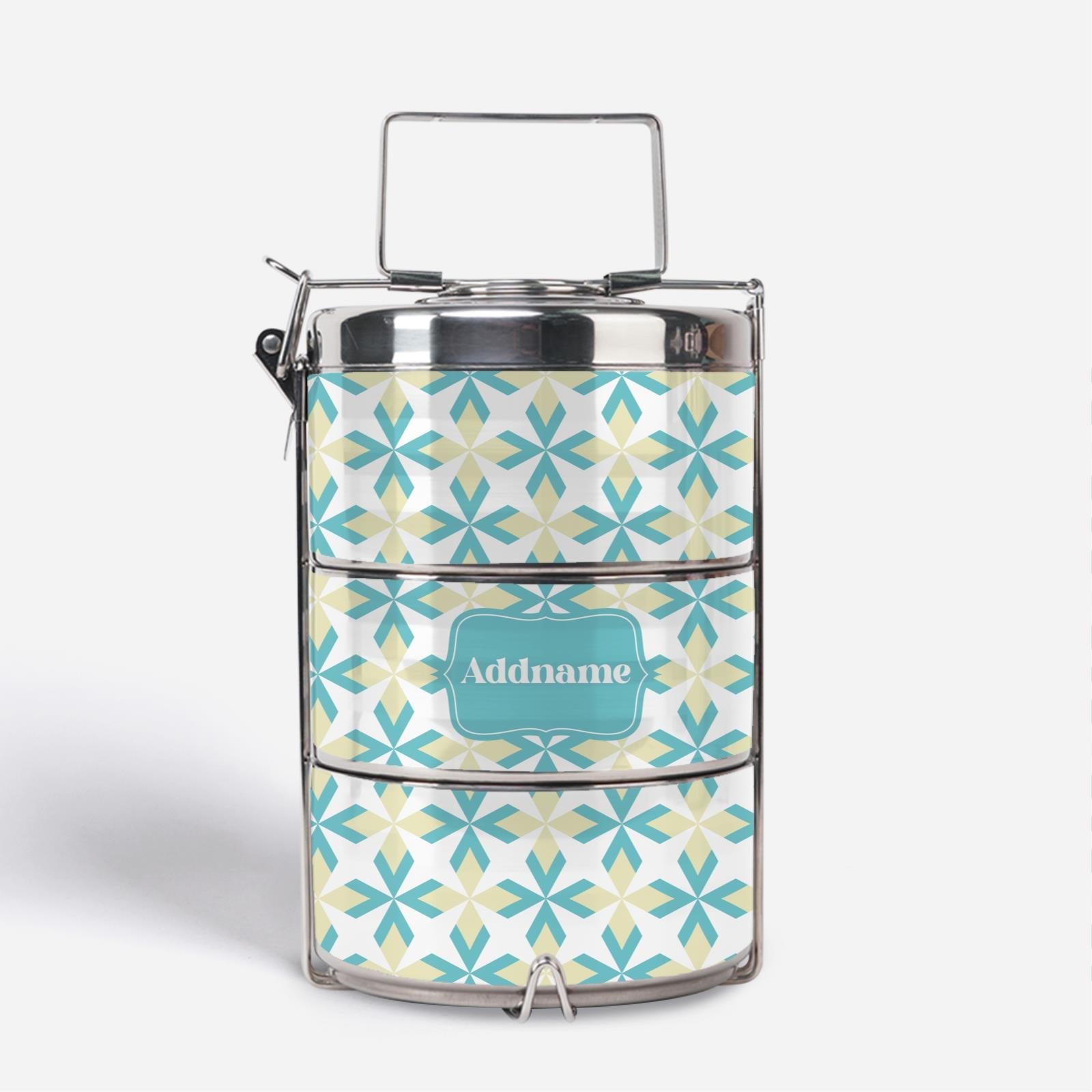 Ixora Series - Teal 3 Tier Tiffin Carrier