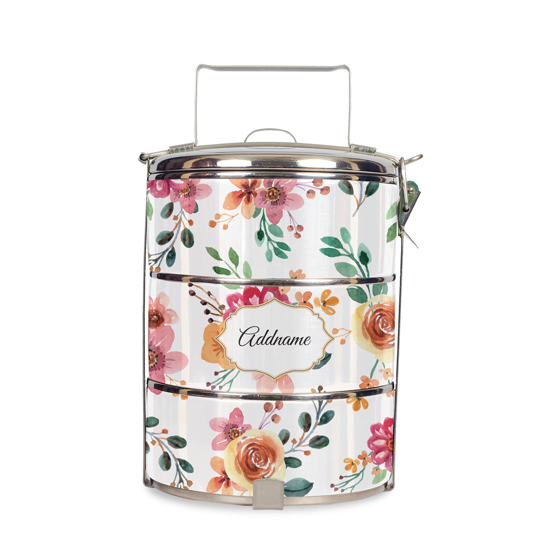 Laura Series - Garnet 3 Tier Tiffin Carrier